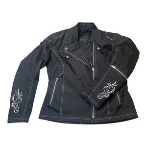 Vulcan Motorcycle Gear Black Protective Wind Waterproof Moto Jacket Women’s 2XL